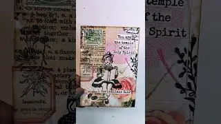 Scripture card #5 - 1 Corinthians 6:19 #craftwithme #junkjournal #dailyscripture
