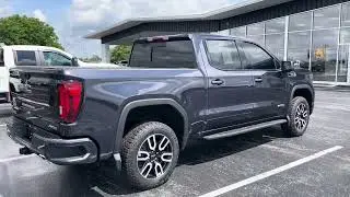 2023 Sierra AT4 in titanium rush metallic.