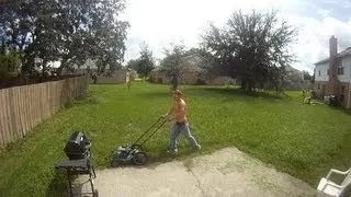 Hot Guy Mows Lawn