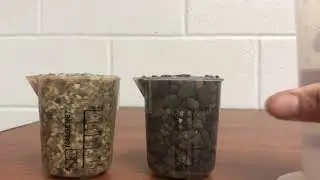 Ex  13 Experiment #1 Coarse gravel and water comparison