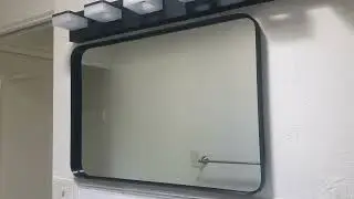 LOAAO 20X28 Inch Black Metal Framed Bathroom Mirror Review, Nice Quality Mirror! Easy to Install!