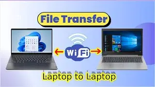 Как передавать файлы между двумя ноутбуками по Wi-Fi | Обмен файлами поблизости |