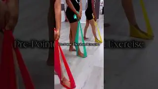 Pre-Pointe Theraband exercise | #dance #strengthandconditioning #dancevideo #danceteacher