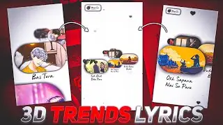 Instagram viral 3d photo lyrics status tutorial | Alightmotion | Technical Mahatma