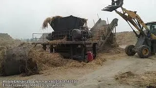 Industrial Biomass Bales Shredder |PADDY STRAW SHREDDER |DUAL SHAFT SHREDDING MACHINE