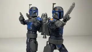 Star Wars TVC Mandalorian Death Watch Airborne Trooper Clone Wars action figure review! (2022)