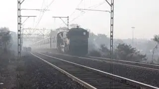 INDIAN RAILWAYS: Godfather GM WDG4 12001 rips at 105 kmph with UBL LTT Express