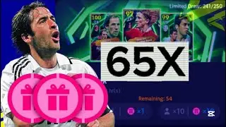 65X treasure link pack opening | efootball 26