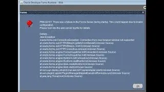 FRM: 92101 There was a Failure in the Forms Server During Startup | Muhammad Abdul Quium (V-29)