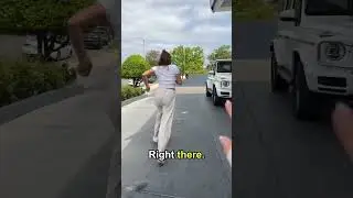 Distressed woman signals for help 🤯