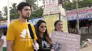 The Yoga Institute, Santacruz, join hands for Beach Clean Drive, Post Ganesh Visarjan