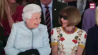 Queen Elizabeth visits London Fashion Week