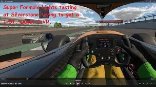 Super formula Lights testing. iRacing. Quest 3 VR