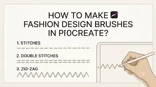How to make fashion design brushes in Procreate? (part 2 is available)