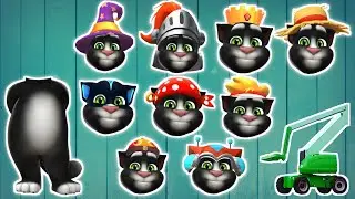 Talking Tom Funny 2023 || Tom Cat Head Change by Crane Part 1 || Tom Vs Crane ||