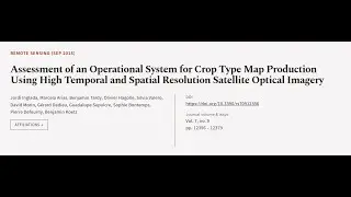 Assessment of an Operational System for Crop Type Map Production Using High Temporal ... | RTCL.TV