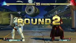 Street Fighter V: Champion Edition - Ryu (Jin Saotome) vs. Ken (Dante) (Default)