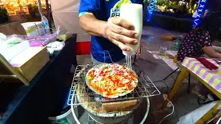 Thai Street food 2020 - Koh Samui | Vietnamese pizza with cheese