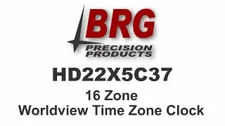 HD22X5C37 Worldview 16 Zone Time Zone Clock