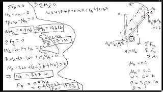Static Friction Ladder Example Calculation