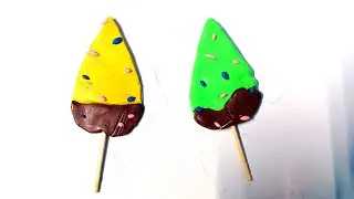 Clay Art Popsicle | Play Dough Fruit Popsicle| Summer Special Crafts | Watermelon | EasyTutorial