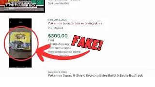 Pokemon scammers caught selling fake Evolving Skies boxes…(eBay scammers)