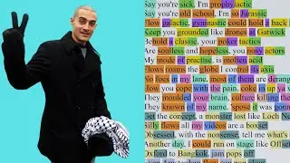 Low Key - Return of Low Key (Rhyme Scheme) Highlighted