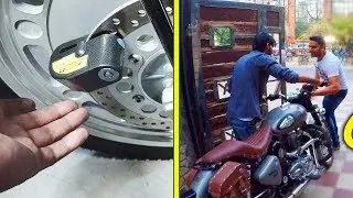 चोर चोरी ही नहीं कर पायेगा Anti Theft Disc Brake Lock with Security Alarm - King Indian