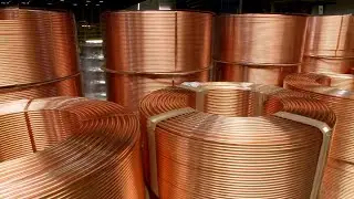 Copper Tube & Brass Hinges Manufacturing Process. Steel Barrel Production Line
