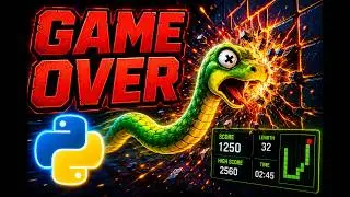 Python Game Programming Tutorial - Snake Game Part4 | Head Collision with  Borders | Scoreboard