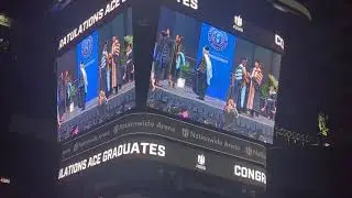 Sarah Walking Across Stage For Doctorate