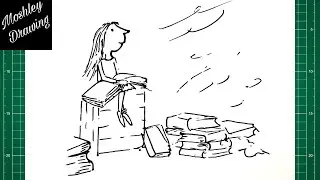 How to Draw Matilda - Roald Dahl