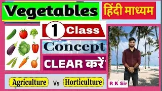 Vegetable hindi medium class Concept clear. By RK sir...