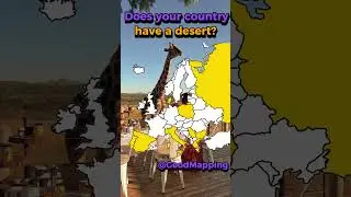 Does your country have a desert? #europe #desert #map #shorts