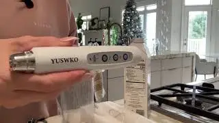Frothing Milked Cashews with the Yuswko Milk Frother😆