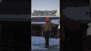 I refuse 🤣🤣🤣 #farmkid #farmgirl #countrykid #farmlife #funny #winter #farmdog #cowfarm #horsegirl