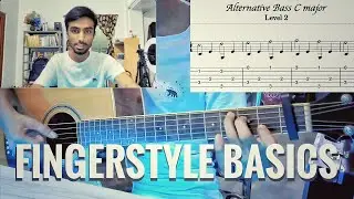 Learn Fingerstyle - Basic to Intermediate - Alternative Picking with Scales | Saikat De |