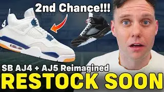 RESTOCK SOON? JORDAN 5 BLACK METALLIC REIMAGINED & NIKE SB JORDAN 4