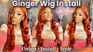 Ginger Color Wig Install ft. GK Hair | Listen to my music with me! @hellcatblush