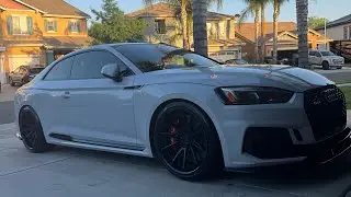 600-сильный Twin Turbo Audi RS5 ездит на новых шинах!!