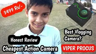 Vlogging Action Camera Procus Unboxing/Review How To Mount Your Action Camera On helmet| Buy or Not