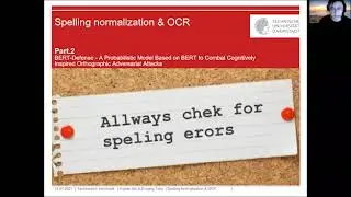 Presentation of Spelling Normalization and OCR