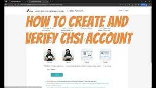 How to Create and Verify CHSI Account | Part 1 (Creating CHSI account after graduation) | China
