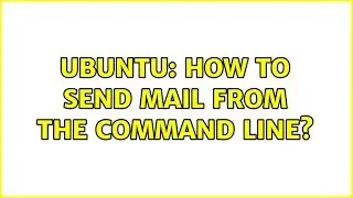 Ubuntu: How to send mail from the command line?