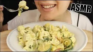 ASMR CREAMY CHEESY PASTA FIORELLI ALFREDO NOODLES MUKBANG EATING SOUNDS No Talking 먹방 | Kasmia ASMR