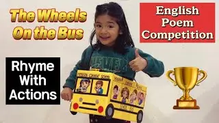 Wheels on the Bus🚍 #rhymes #wheelsonthebus #poemcompetition #nurseryrhymes #prishanegi 