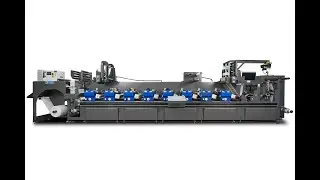 How to make the piggyback label by Flexo printer FS370-9colors? label printing, flexo printer