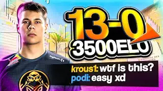 ENCE&rsquo;s podi STOMPS a 3500 ELO Lobby 13-0 ROUNDS on Dust2 😤(POV+ENG SUBS)