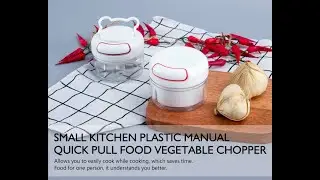 Mini Manual Speedy Food Chopper Hand Pull Chopper Vegetable Cutter Mini Manual Food Chopper
