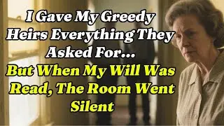 I Gave My Greedy Heirs Everything They Asked For… But When My Will Was Read, The Room Went Silent